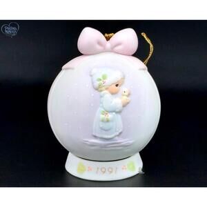 1991 Precious Moments Christmas Ornament - May Your Christmas Be Merry